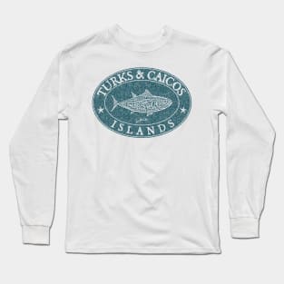 Turks & Caicos Bluefin Tuna (Distressed) Long Sleeve T-Shirt